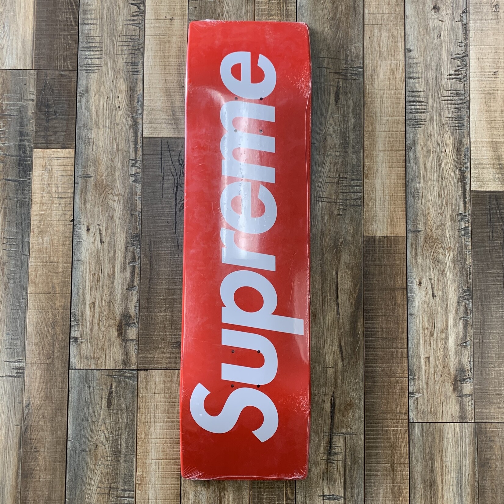 Supreme Uncut Box Logo Skateboard Deck Red - Holy Ground Sneaker