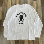 Bape A Bathing Ape Pirate L/S Shirt Black White