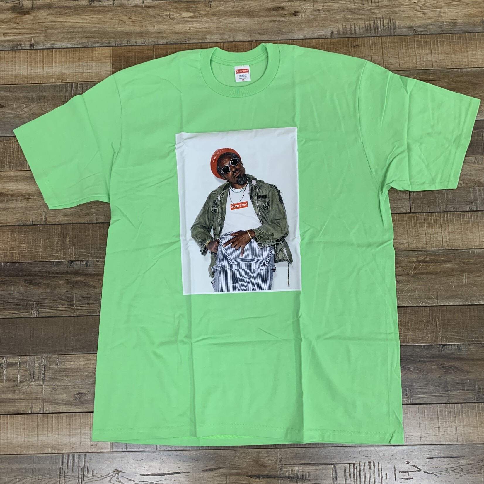 Supreme André 3000 Tee Lime - Holy Ground Sneaker Shop - Buy, Sell ...
