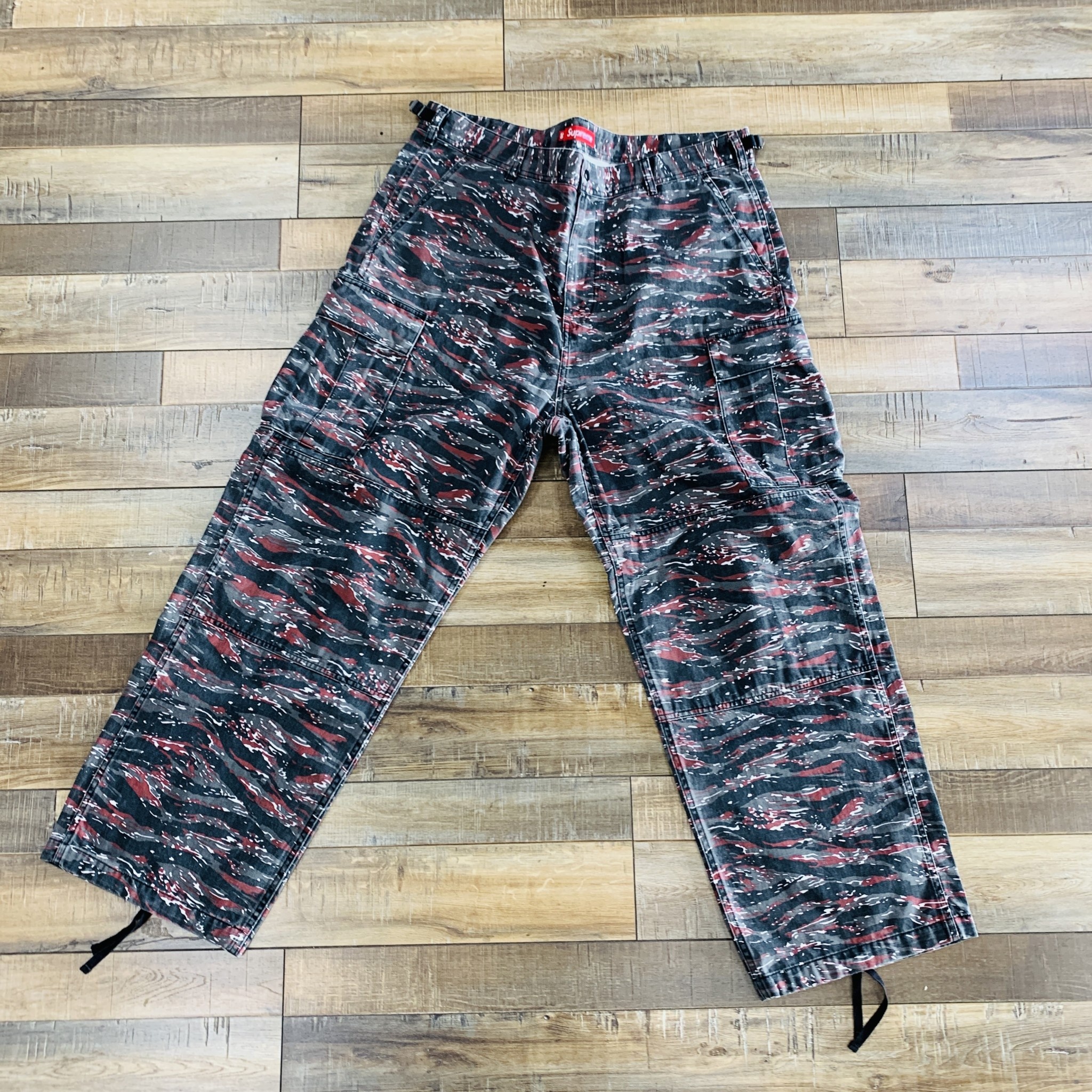Supreme Cargo Pant (SS24) Red Tiger Camo - Holy Ground Sneaker Shop - Buy