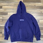Supreme Supreme Box Logo Hooded Sweatshirt (FW21) Washed Navy