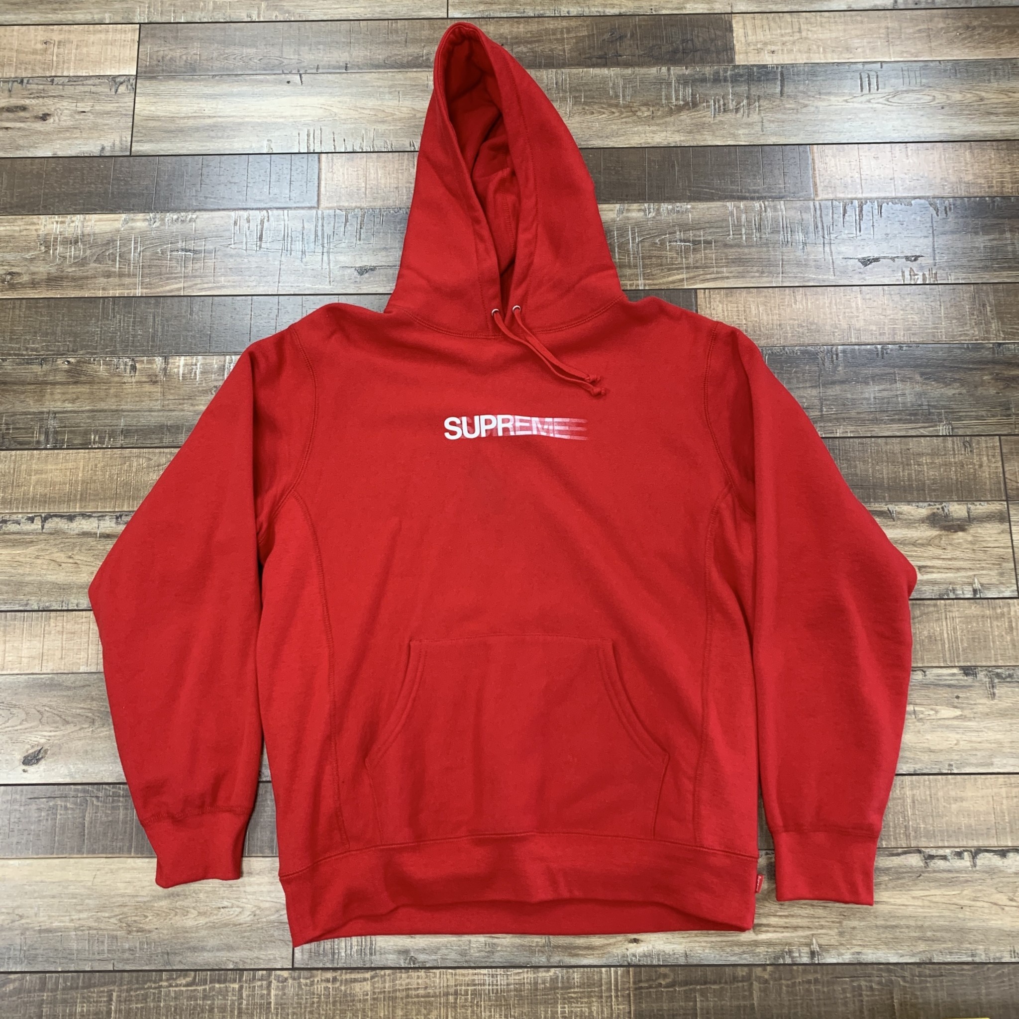 Supreme Motion Logo Hooded Sweatshirt (SS20) Red - Holy Ground Sneaker Shop  - Buy