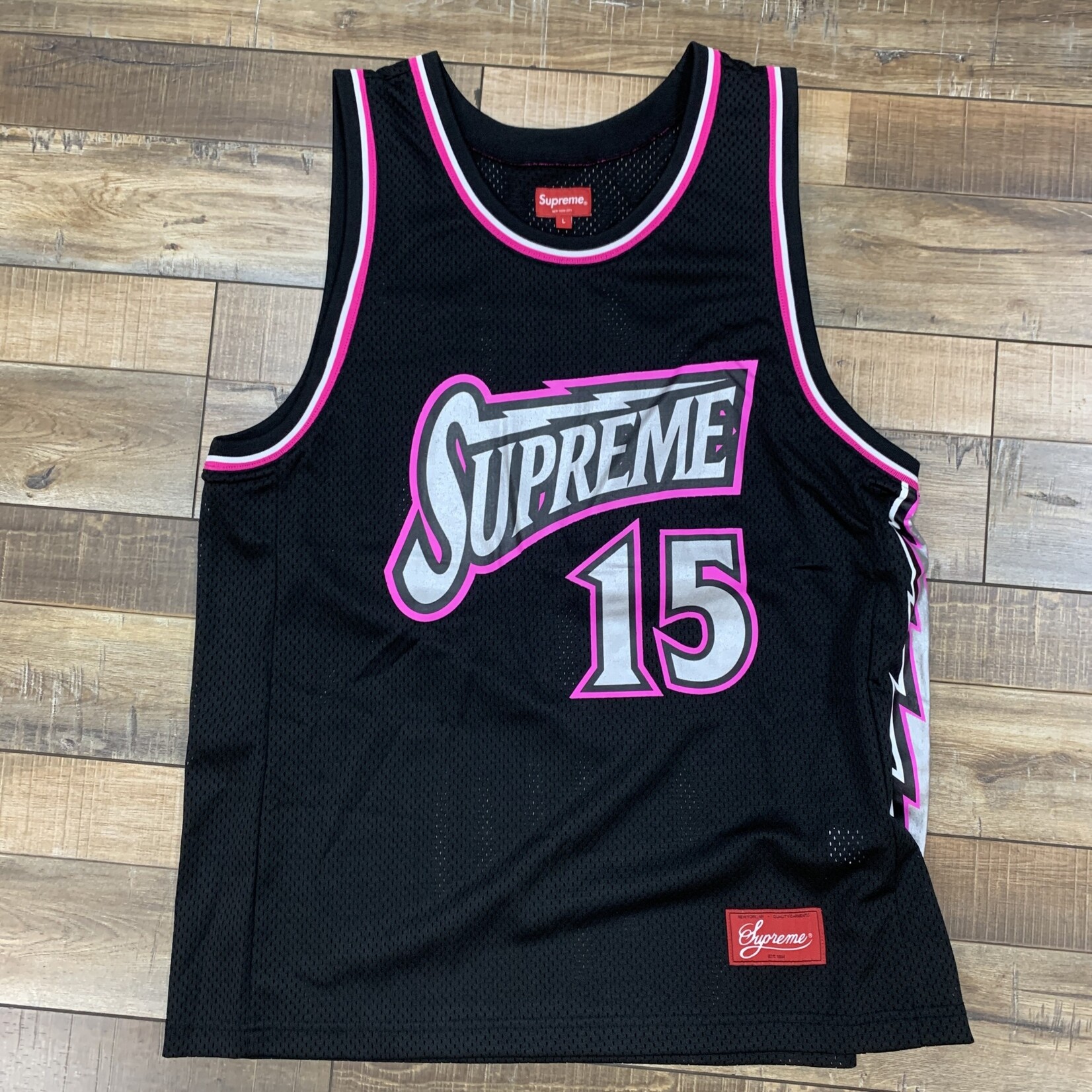 Supreme Supreme Bolt Basketball Jersey Black