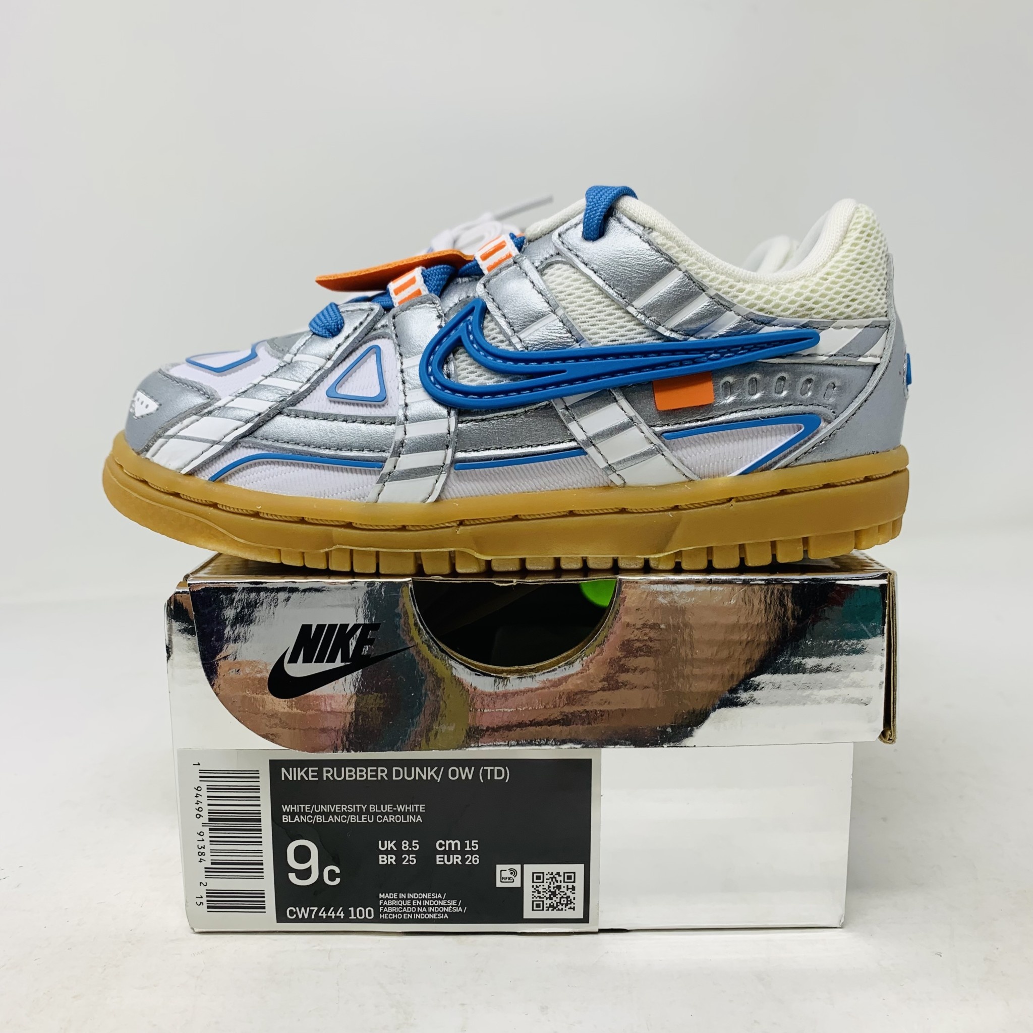 Nike Air Rubber Dunk Off White University Blue TD Holy Ground Sneaker Shop Buy Sell Trade Sneakers