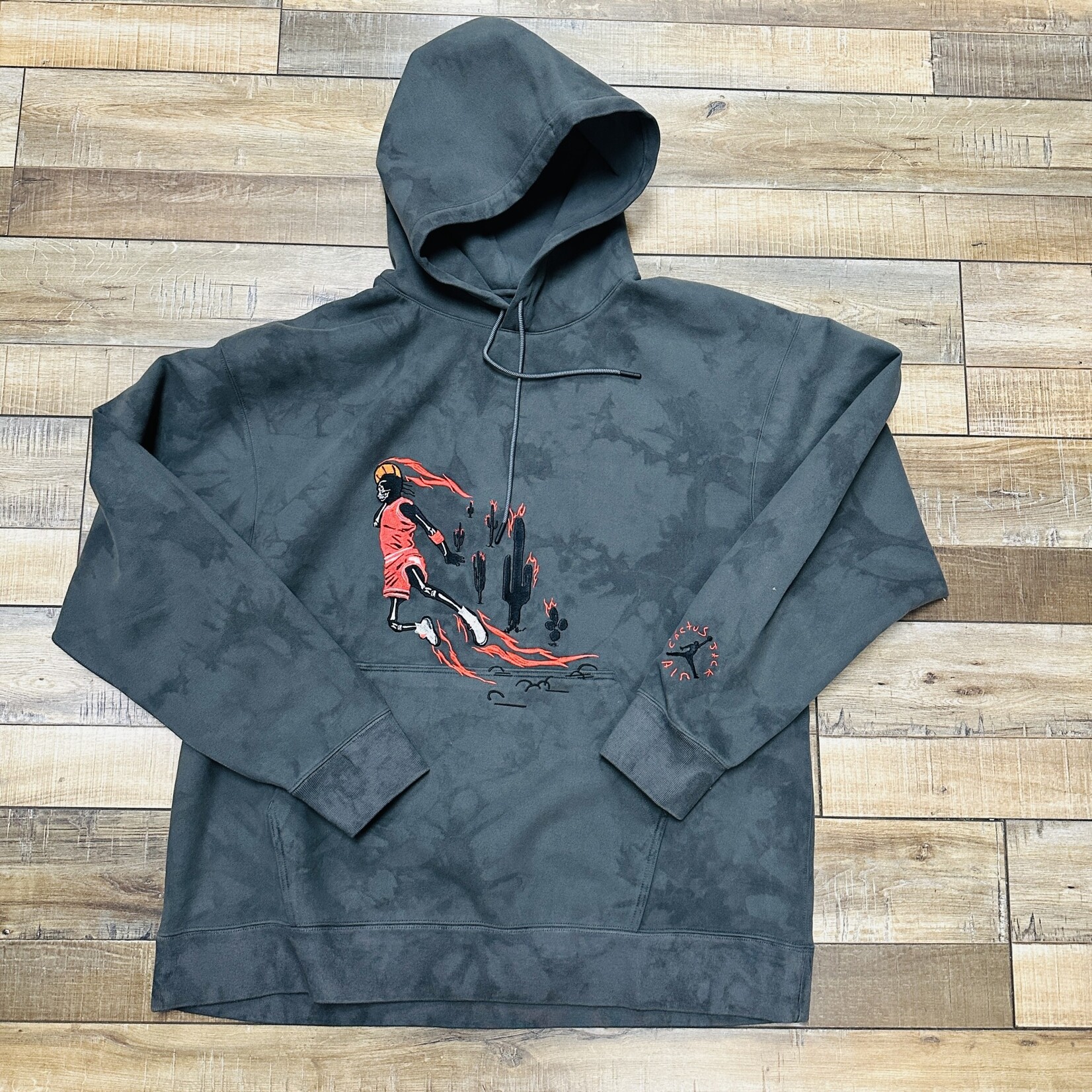Travis Scott Jordan Washed Suede Hoodie Grey Holy Ground Sneaker Shop Buy Sell Trade Sneakers