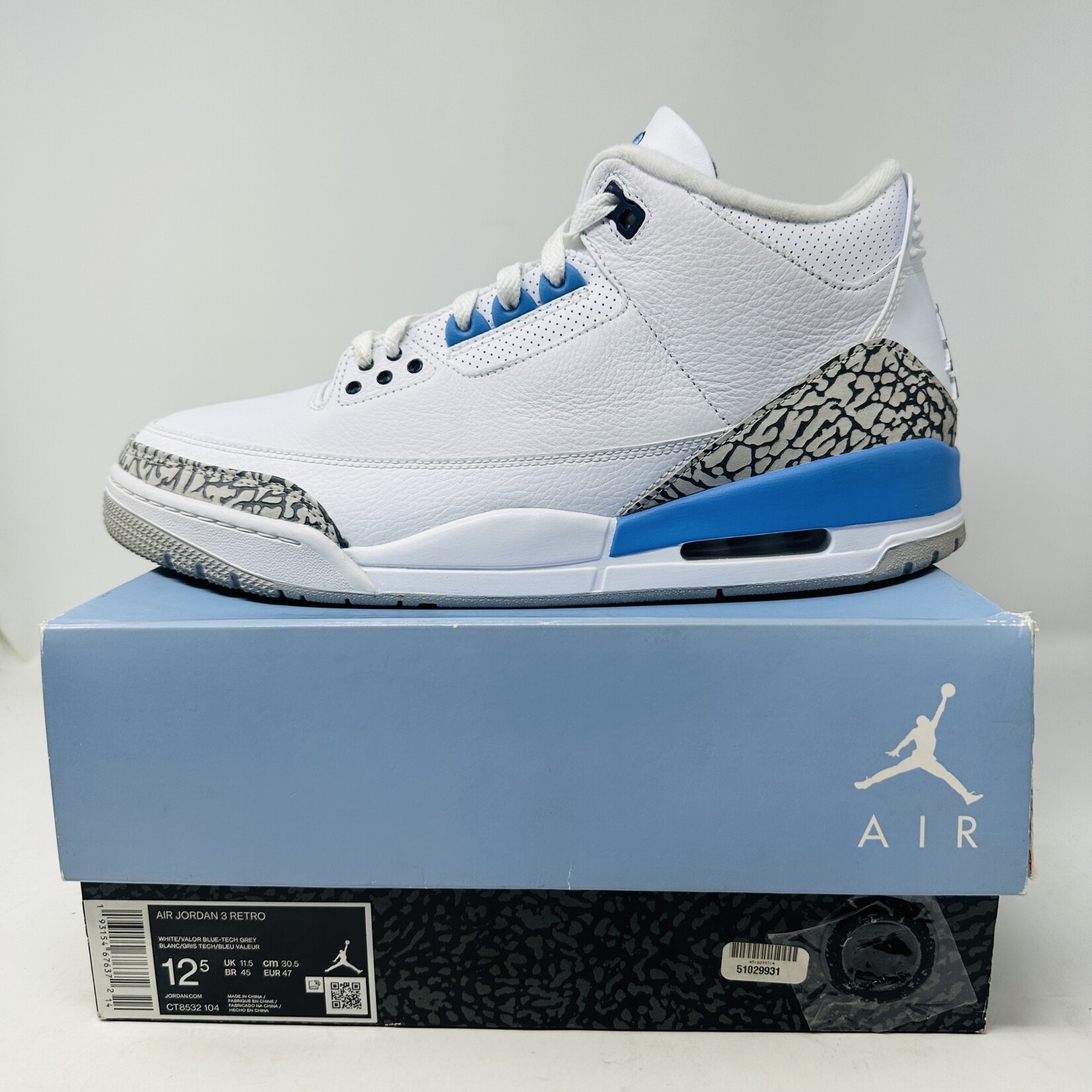 jordan retro 3 unc 2020