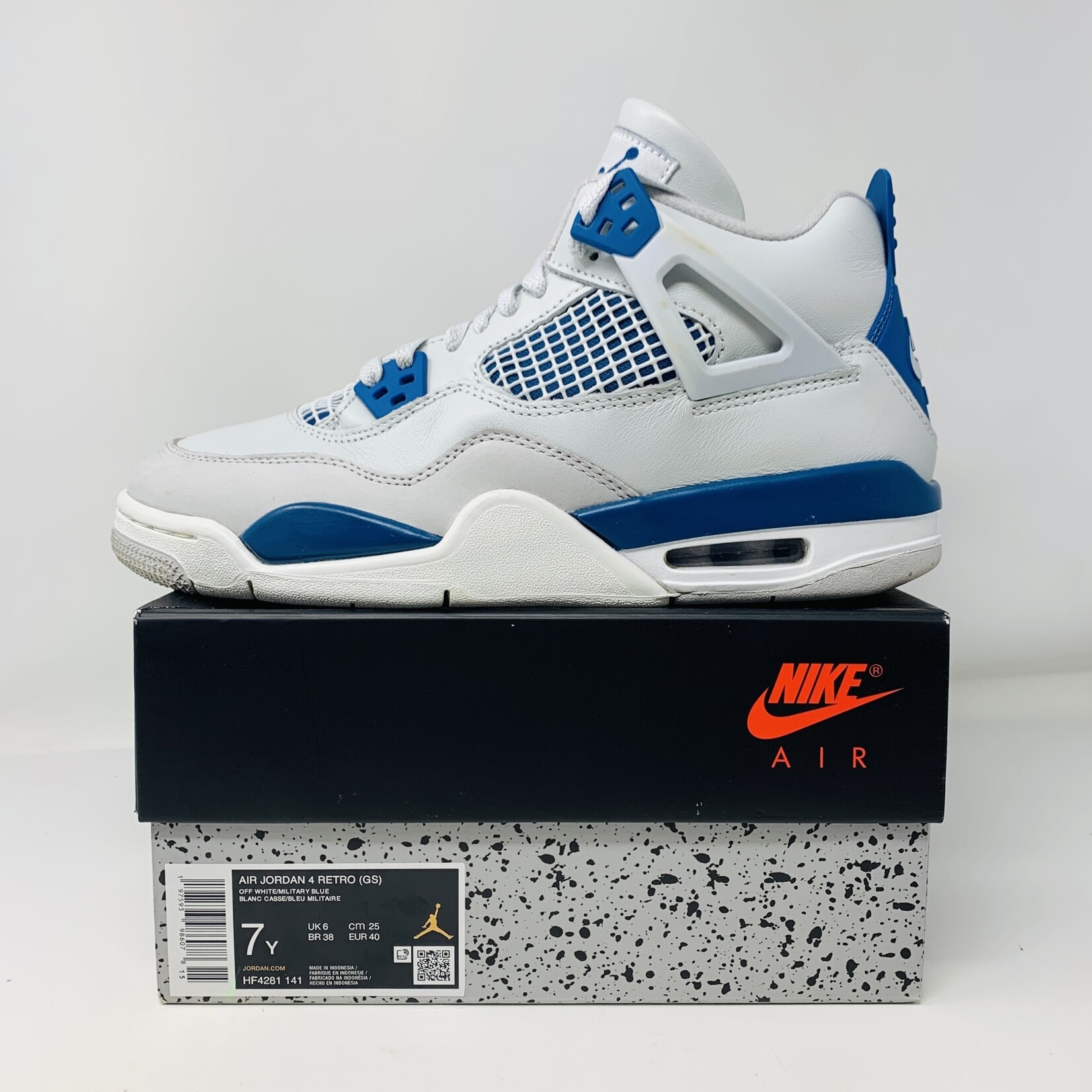 Jordan 4 off white military blue hotsell