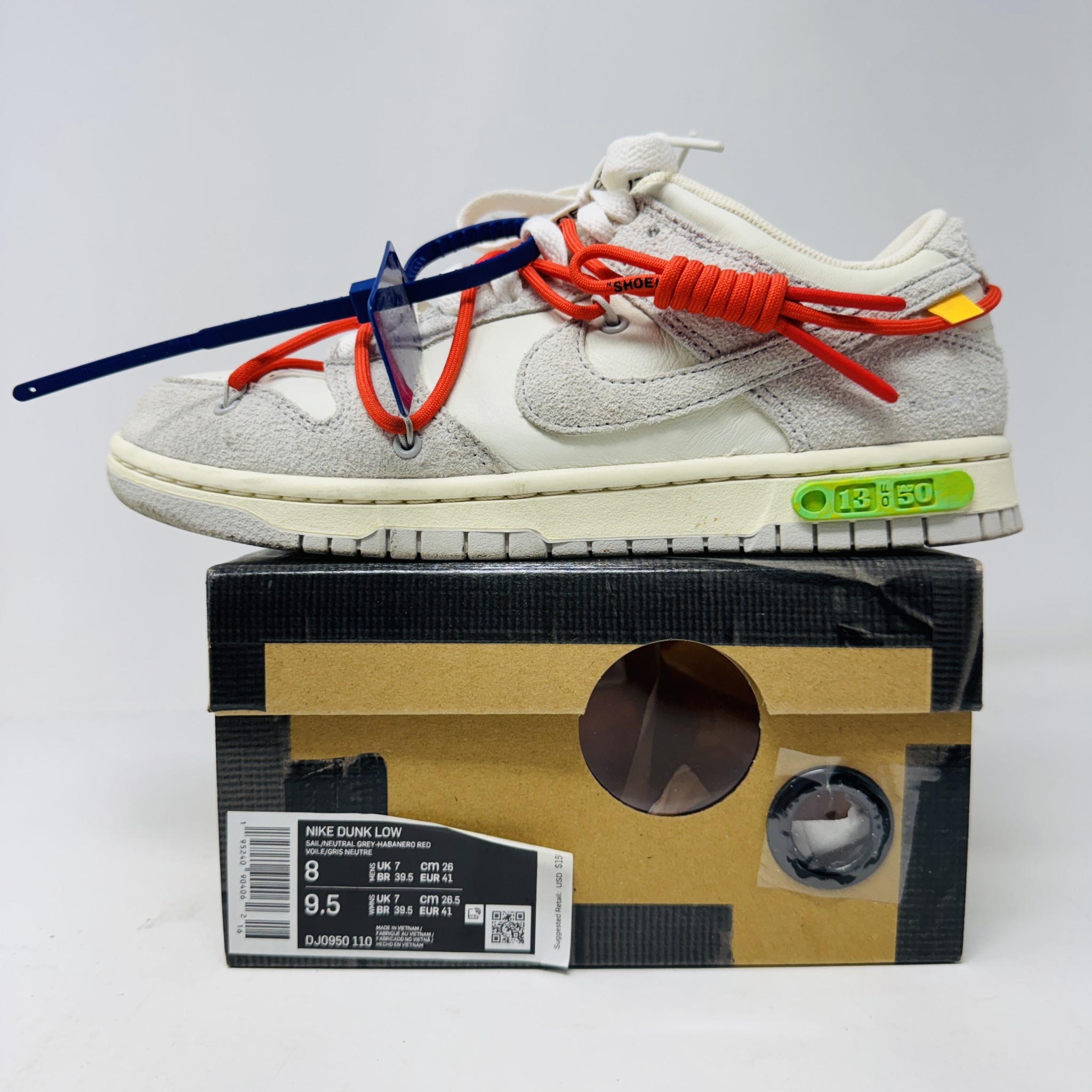 Nike Dunk Low Off White Lot 13 Holy Ground Sneaker Shop Buy Sell Trade Sneakers