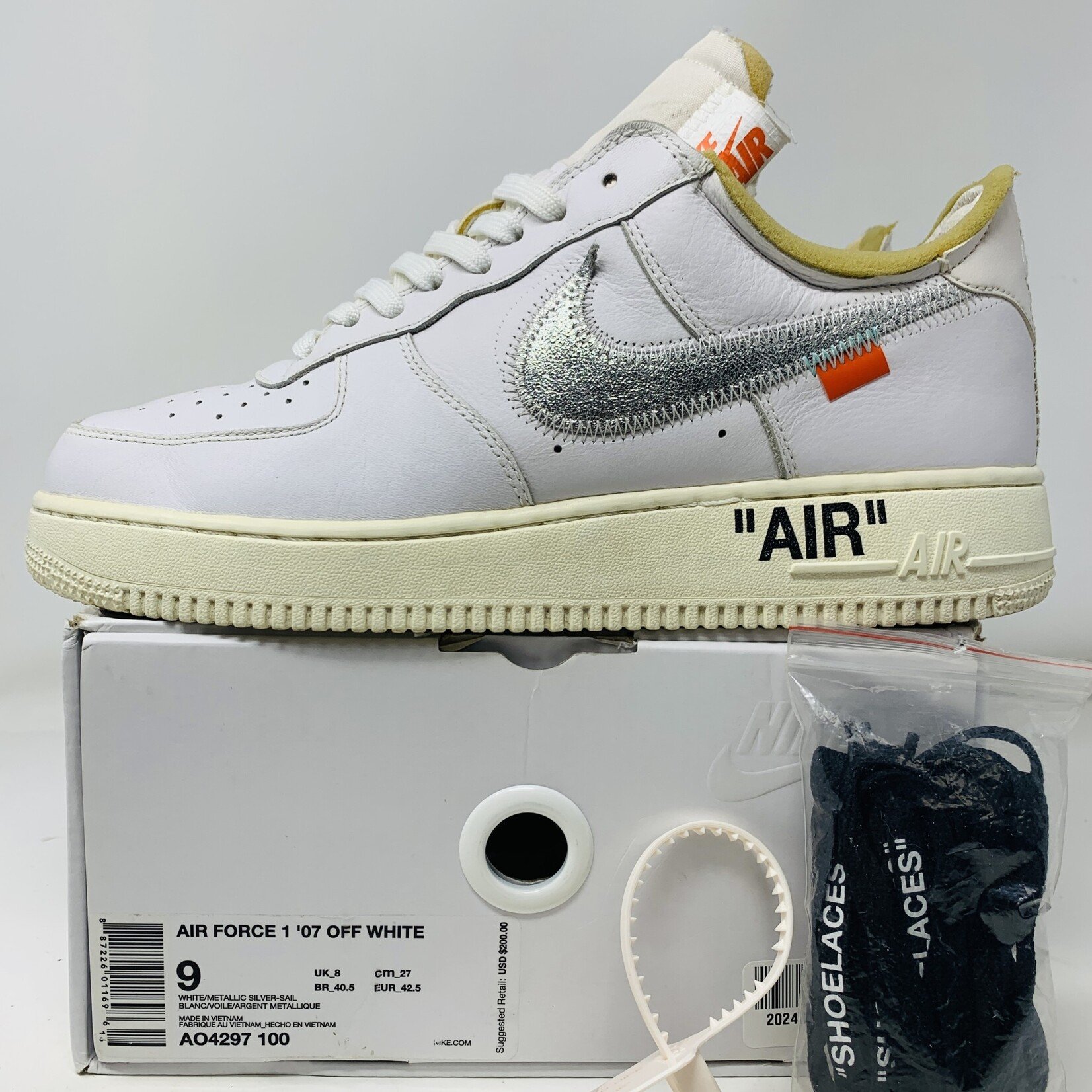 Nike off white air force low sale
