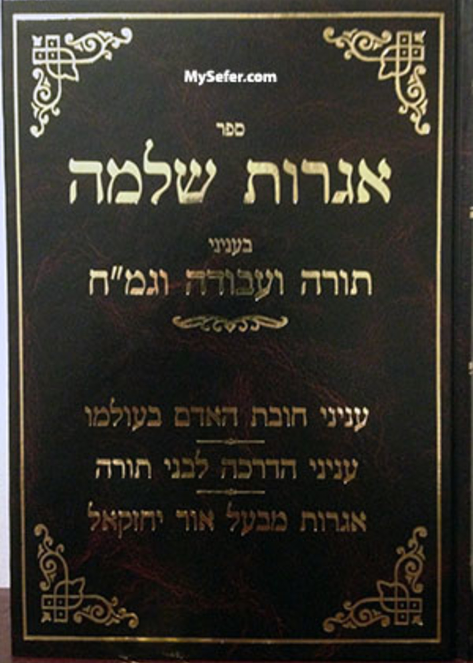 Iggrot Shlomo (Rav Shlomo Brevda)/ אגרות שלמה