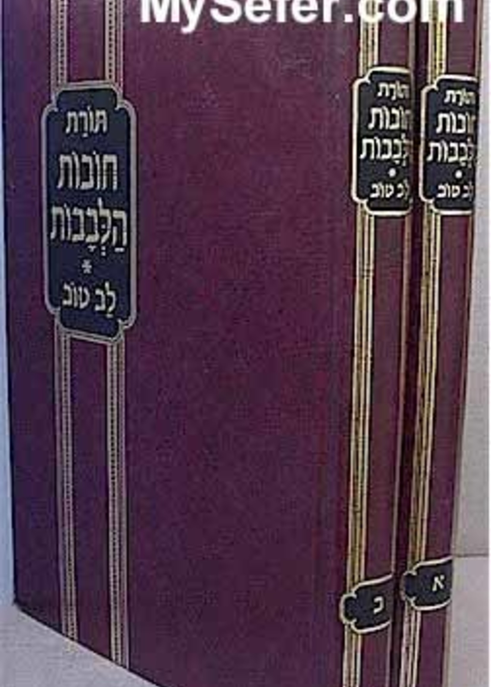 Chovot haLevavot - Rabbi Bachya Ibn Pakudah (2 vol.)/ תורת חובות הלבבות עם ביאור לב טוב