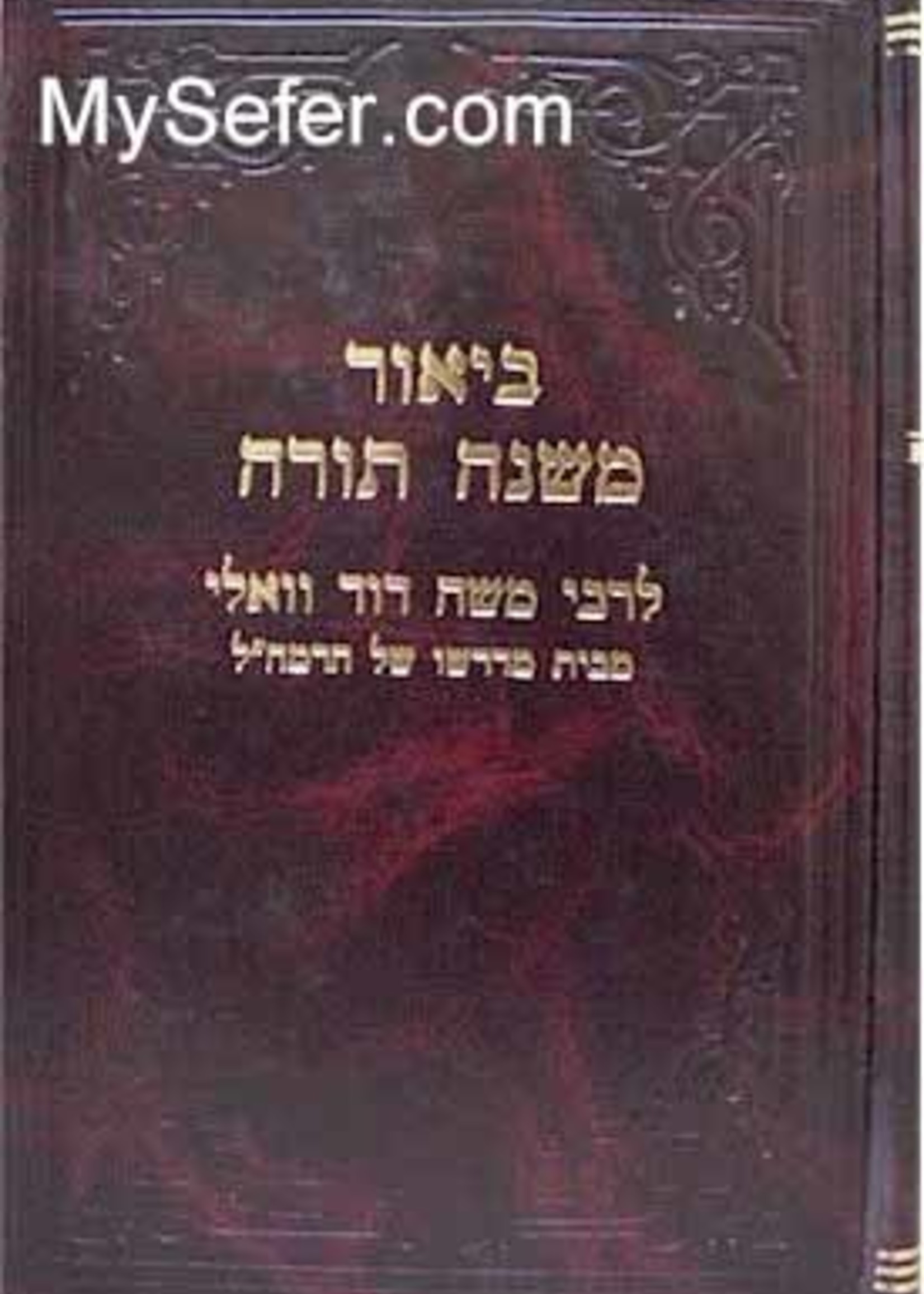 Rabbi Moshe David Valle - Beiur Mishneh Torah (Devarim vol. 2)/ ביאור משנה תורה ספר דברים לרבי משה דוד וואלי