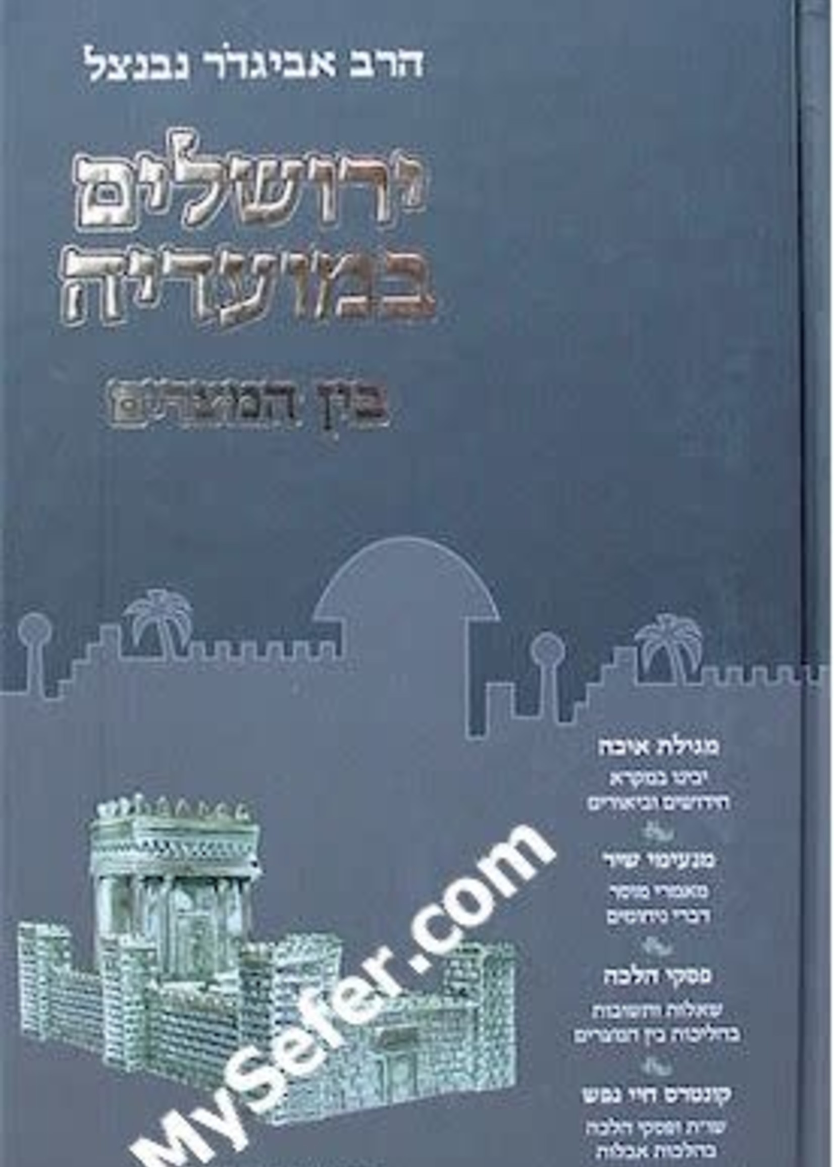 Yerushalayim B'Moadeha - Bein HaMeitzarim (Rabbi Avigdor Neventzal)/ ירושלים במועדיה בין המצרים (רב אביגדור נבנצל)