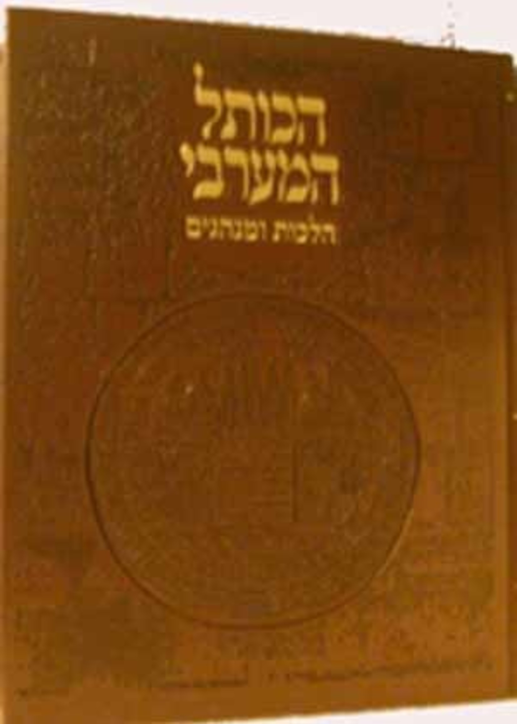 HaKotel HaMaaravi : Halachot ve'Minhagim/ הכותל המערבי הלכות ומנהגים