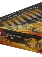 Ner Hadar Chanukah Lights-Box of 44 olive oil and parafine wax vials Small