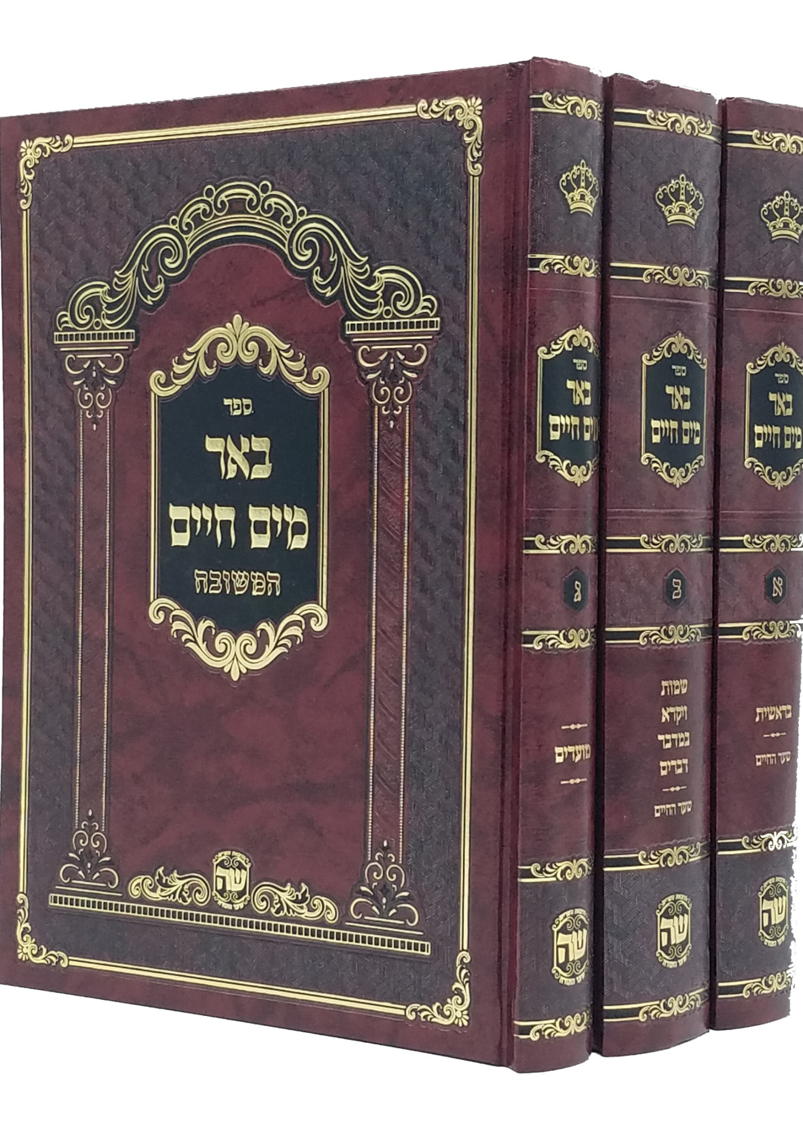 Rabbi Chaim of Chernovitz Beer Mayim Chaim im Shaar Hachaim (Shaar Hatorah) 3 Vol. /  באר מים חיים עם שער החיים (הוצאת שער התורה) ג כרכים