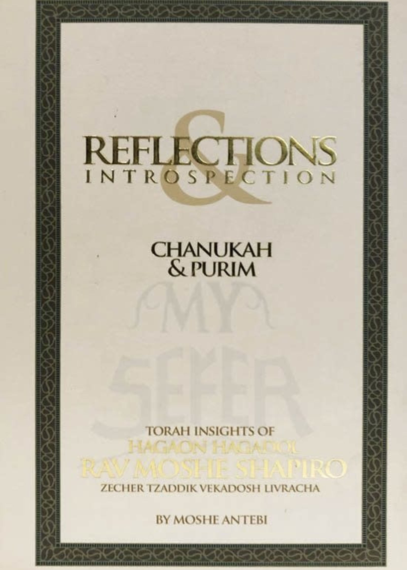 Rabbi Moshe Shapiro Reflections & Introspection - Chanukah & Purim (Rabbi Moshe Shapiro)