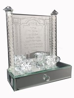 Crystal Candle Holder With Drawer 12" H