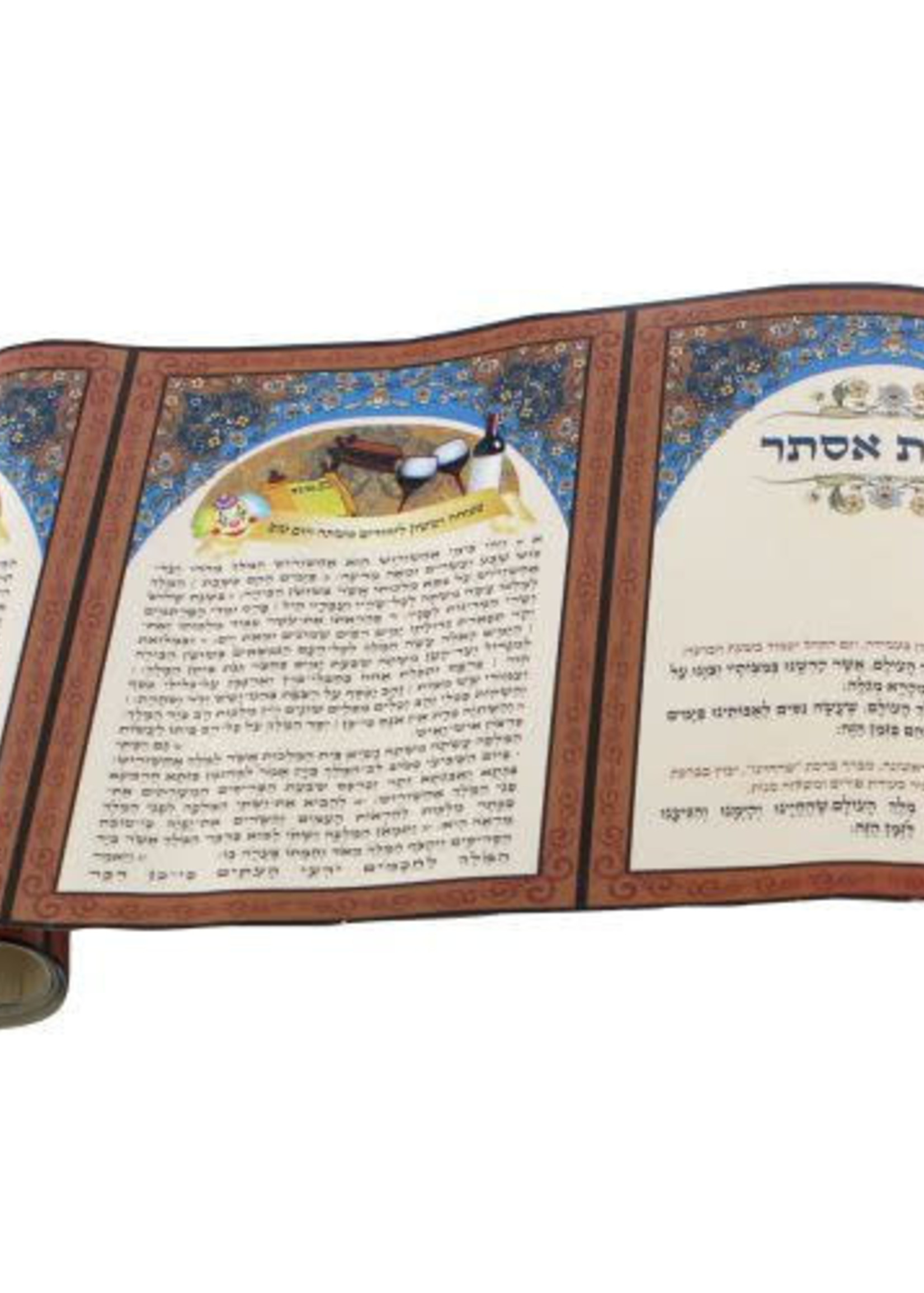 Childrens Megillah Scroll in PVC/  מגילת אסתר לילדים