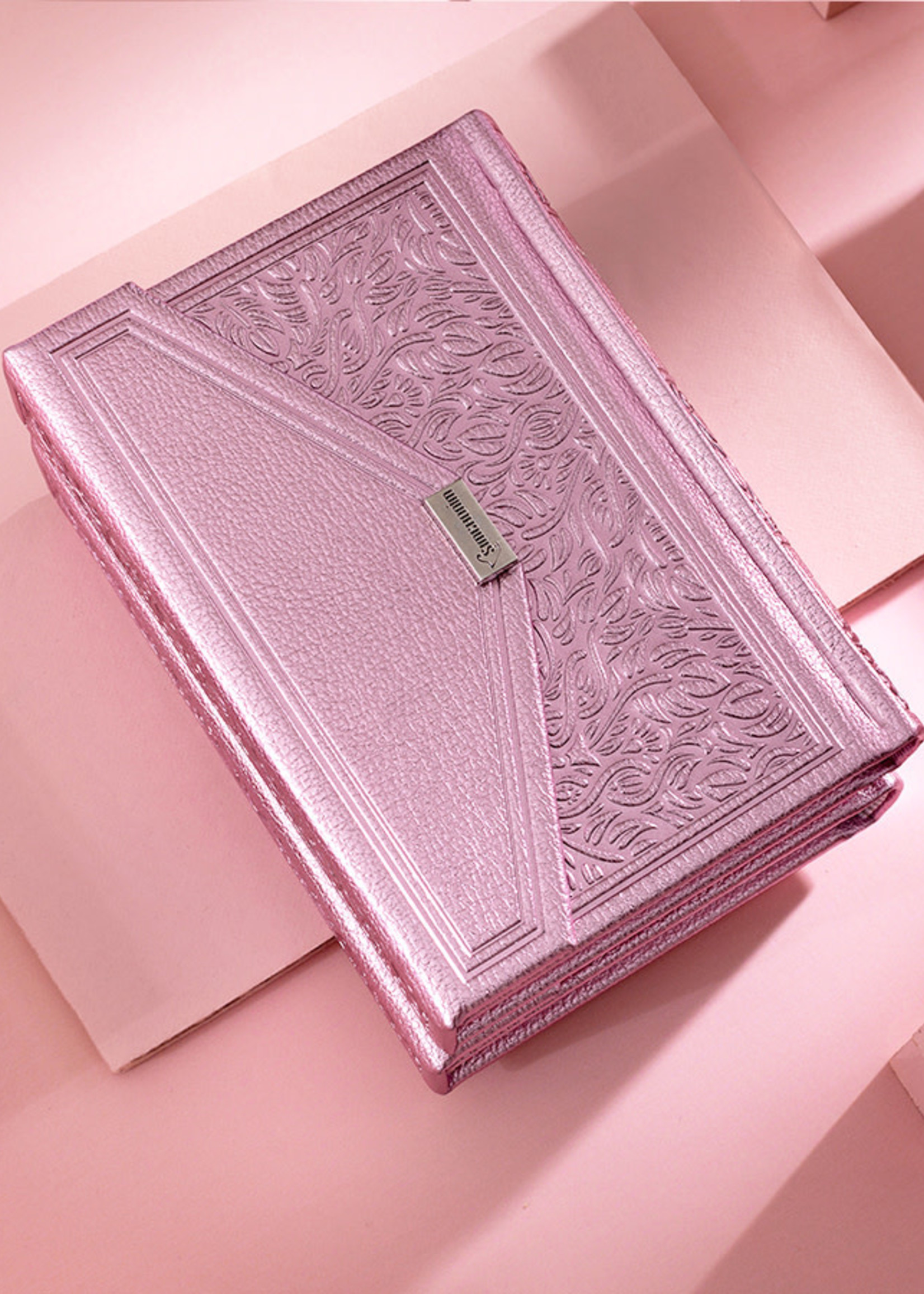 Simchonim /  שמחונים Siddur Envelope Style - Metallic  Pink Sefard/  סידור שמחונים