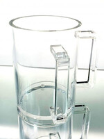 Clear Acrylic Washing Cup-Clear Handles 5" (WC-80256)