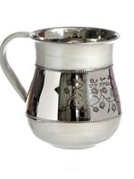 Stainless Bone Enamel Washcup- Blessing (WC-X4702A)