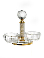 Crystal Salt Dish-Gold (MC-X1039ZA)