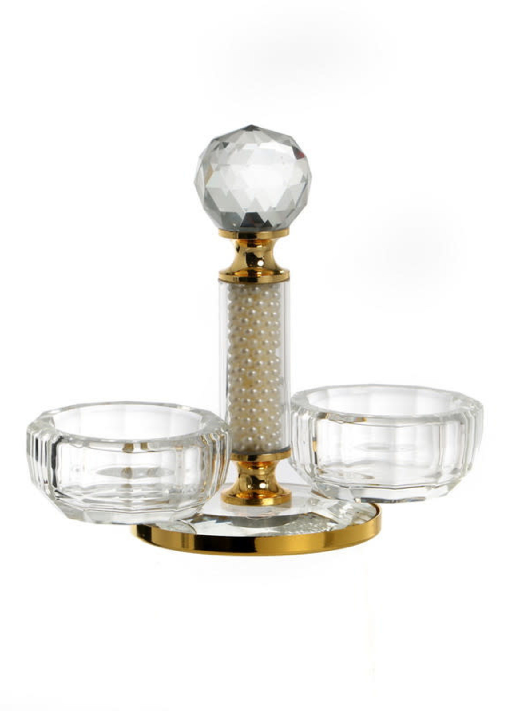 Crystal Salt Dish-Gold (MC-X1039ZA)