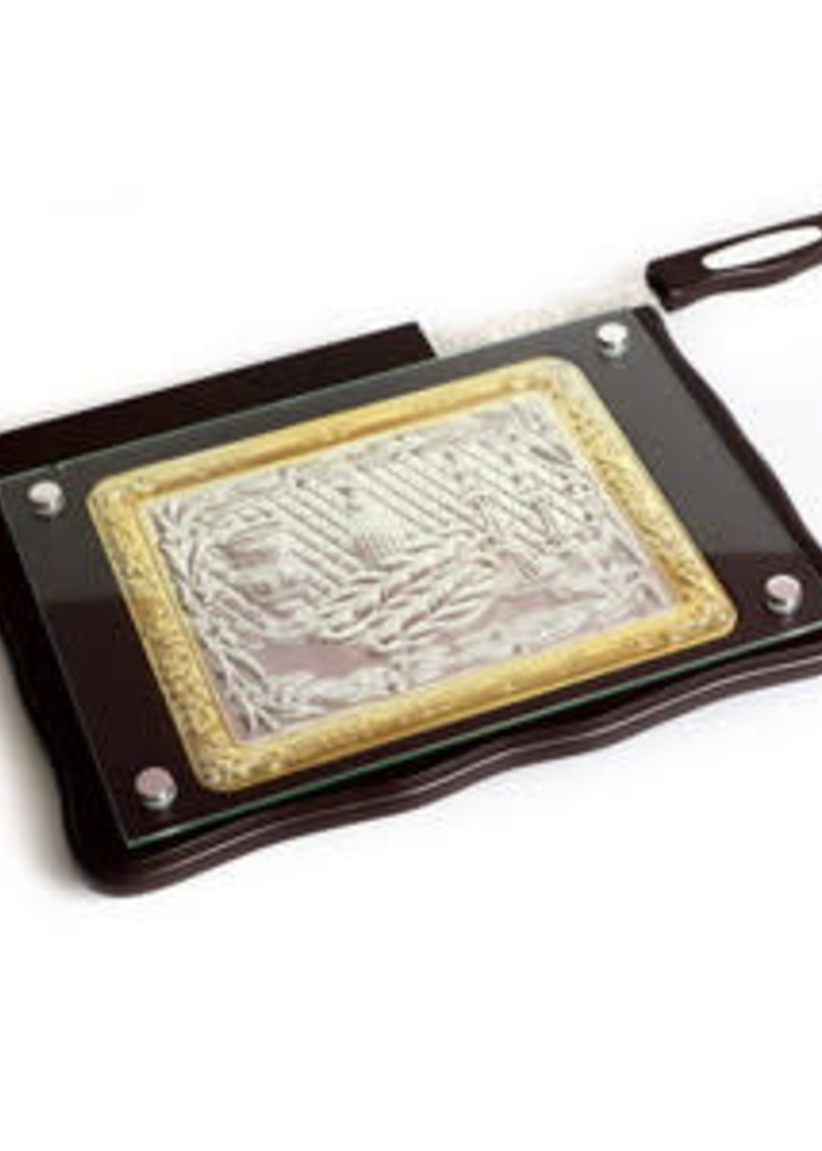 S/P & Wood Challah Board-Gold (CB-X4810) P048A