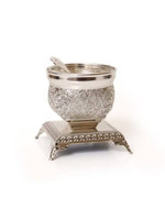 Filigree Single Open Salt Dish w/ Spoon (MC-X874)