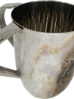 Stainless Enamel Wash Cup-Marble Gray Design (WC-X4252)
