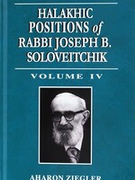 Halakhic Positions of Rabbi Joseph B. Soloveitchik (4)