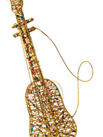 Wired Violin with Beads and Glitter - 14"