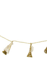 Glittered Musical Instument Garland - Gold - 5'