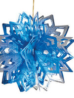 Blue and Silver Ball - Pack of 12 - 8"