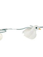 9' Dove garland with 10 4" doves