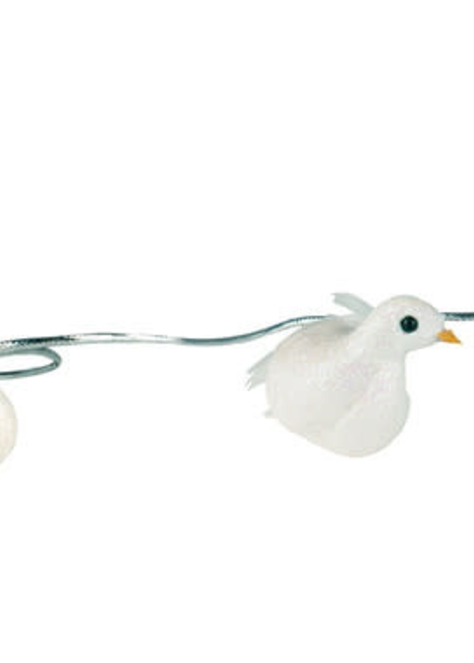 9' Dove garland with 10 4" doves