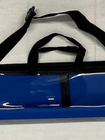 Blue Vinyl Lulav Holder with Shoulder Strap and Etrog Pouch 47" Long