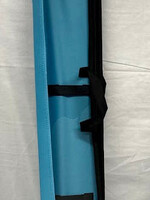 Light Blue Vinyl Lulav Holder with Shoulder Strap and Etrog Pouch 47" Long