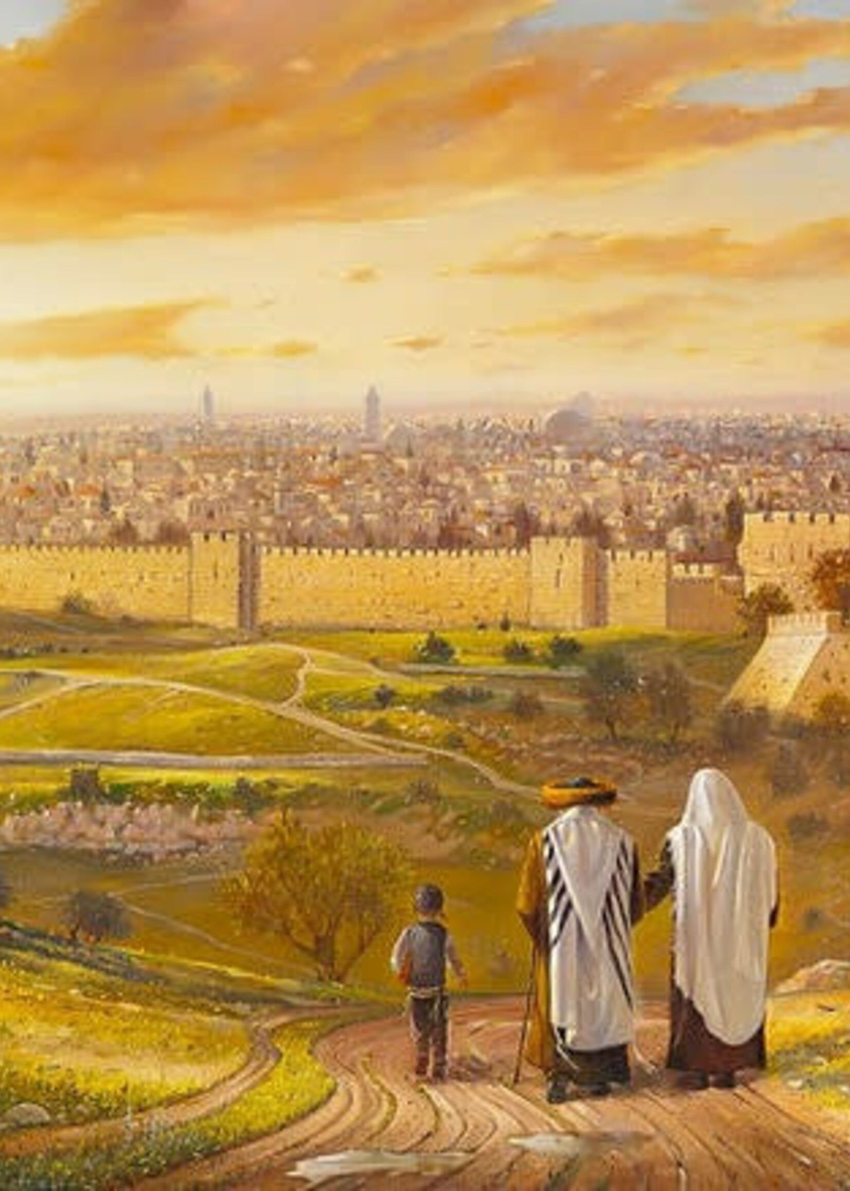 X Large Fabric Poster 60" x 84"-- Jerusalem Migdal David