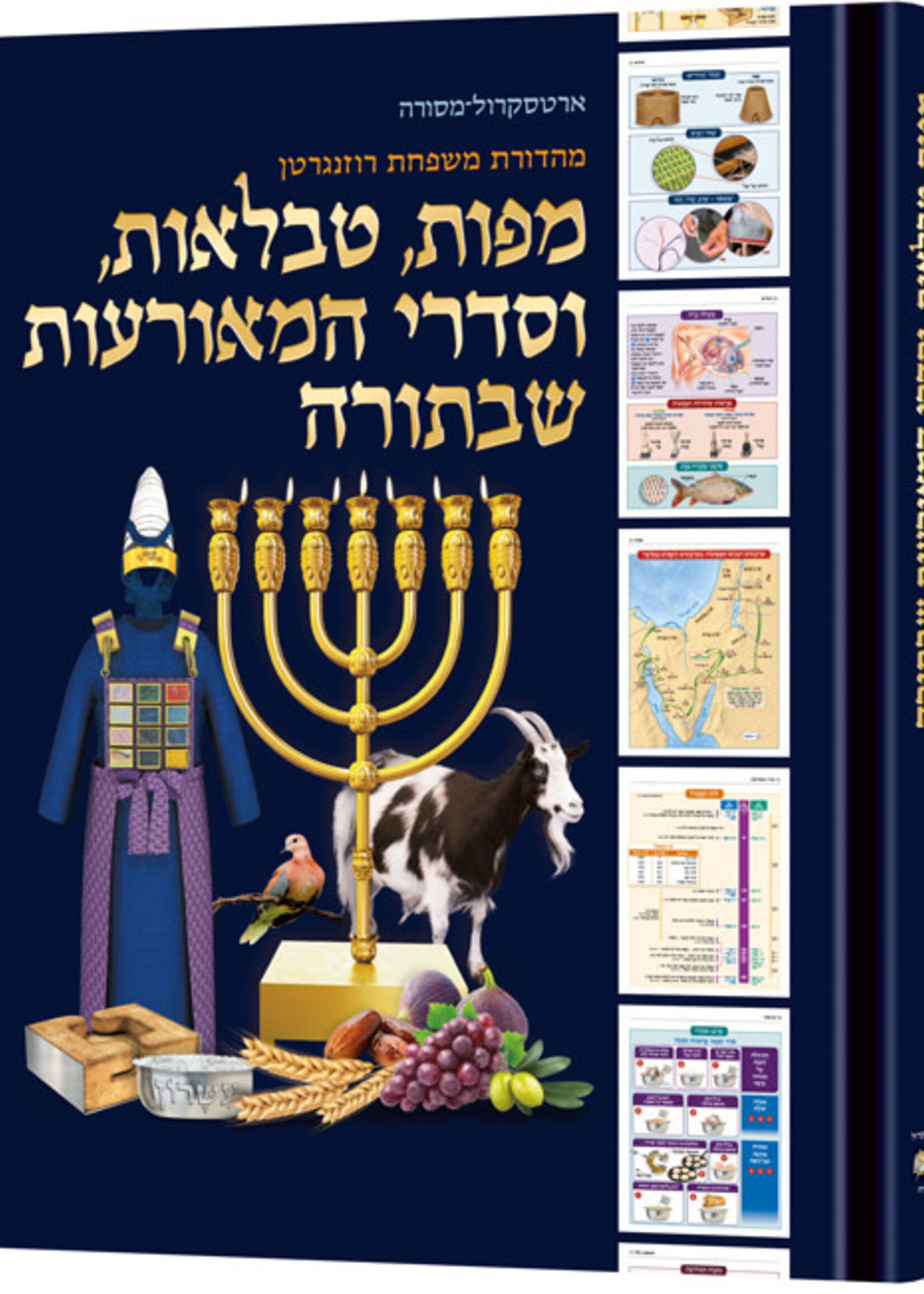The Book of Torah Timelines, Charts and Maps - HEBREW Edition (Hebrew Edition Hard Cover)