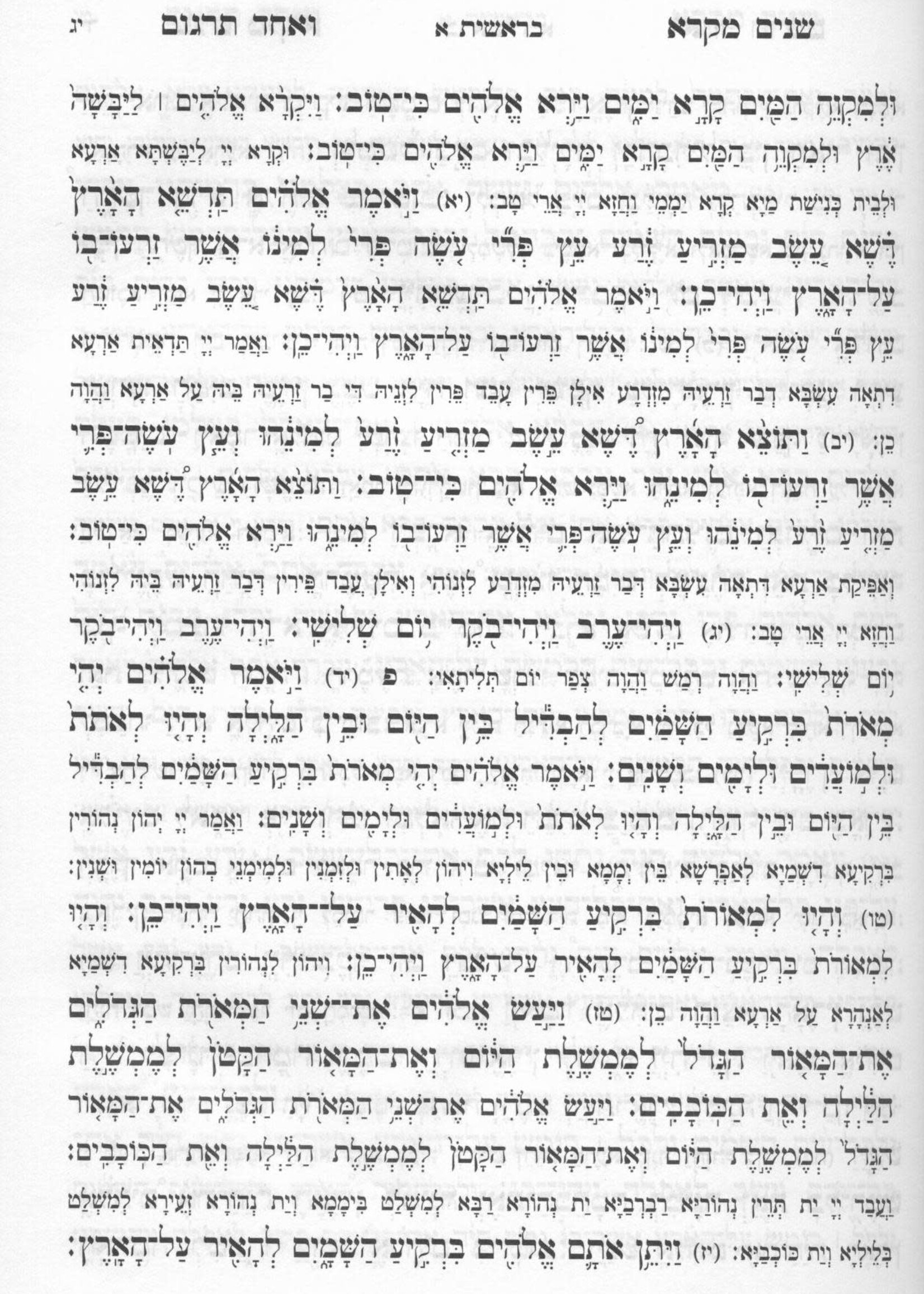 Shnayim Mikra V'Echad Targum - Komarna Targum 1 Vol. / שנים מקרא ואחד תרגום - קאמרנא תרגום