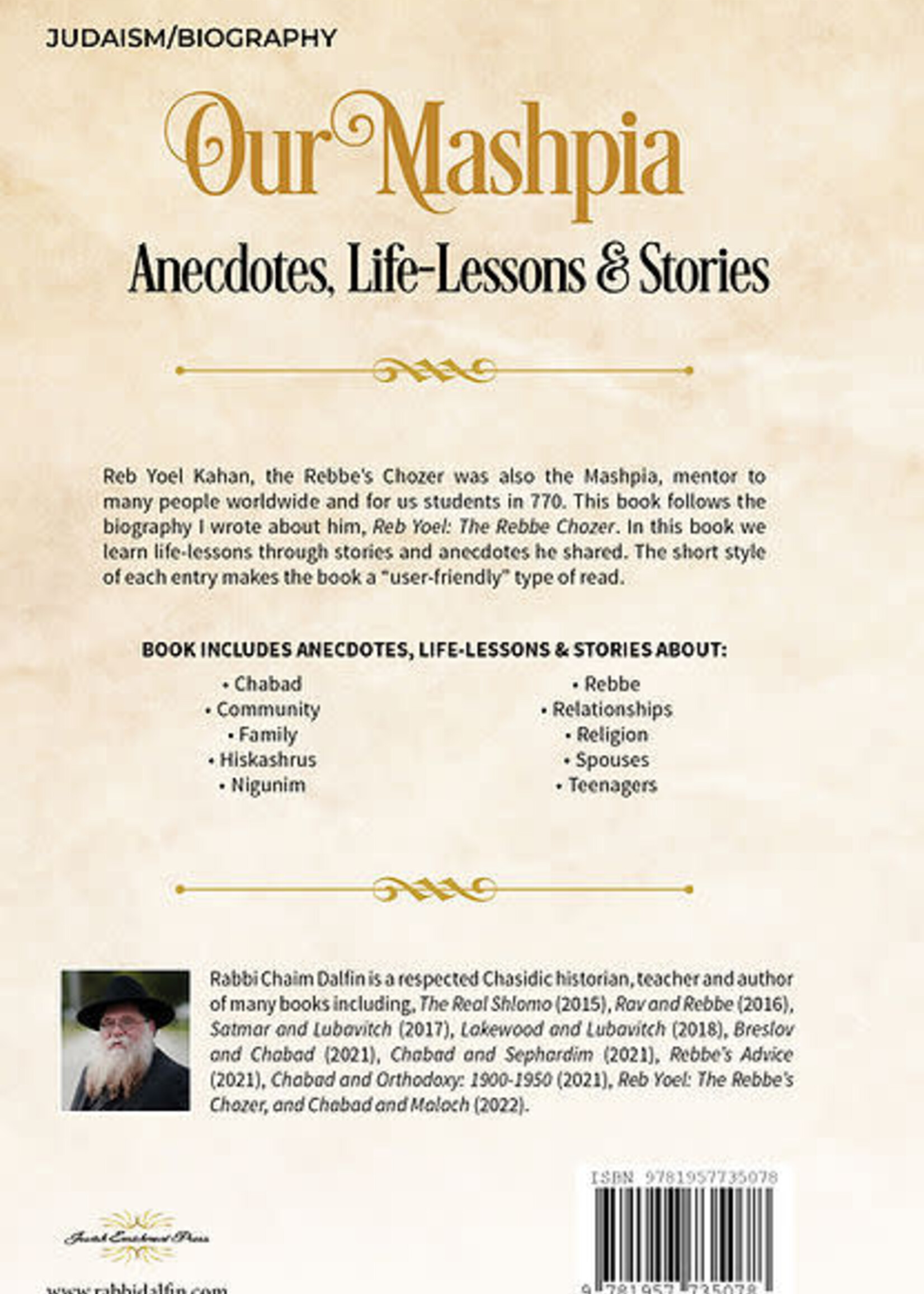 Our Mashpia: Anecdotes, Life-Lessons & Stories