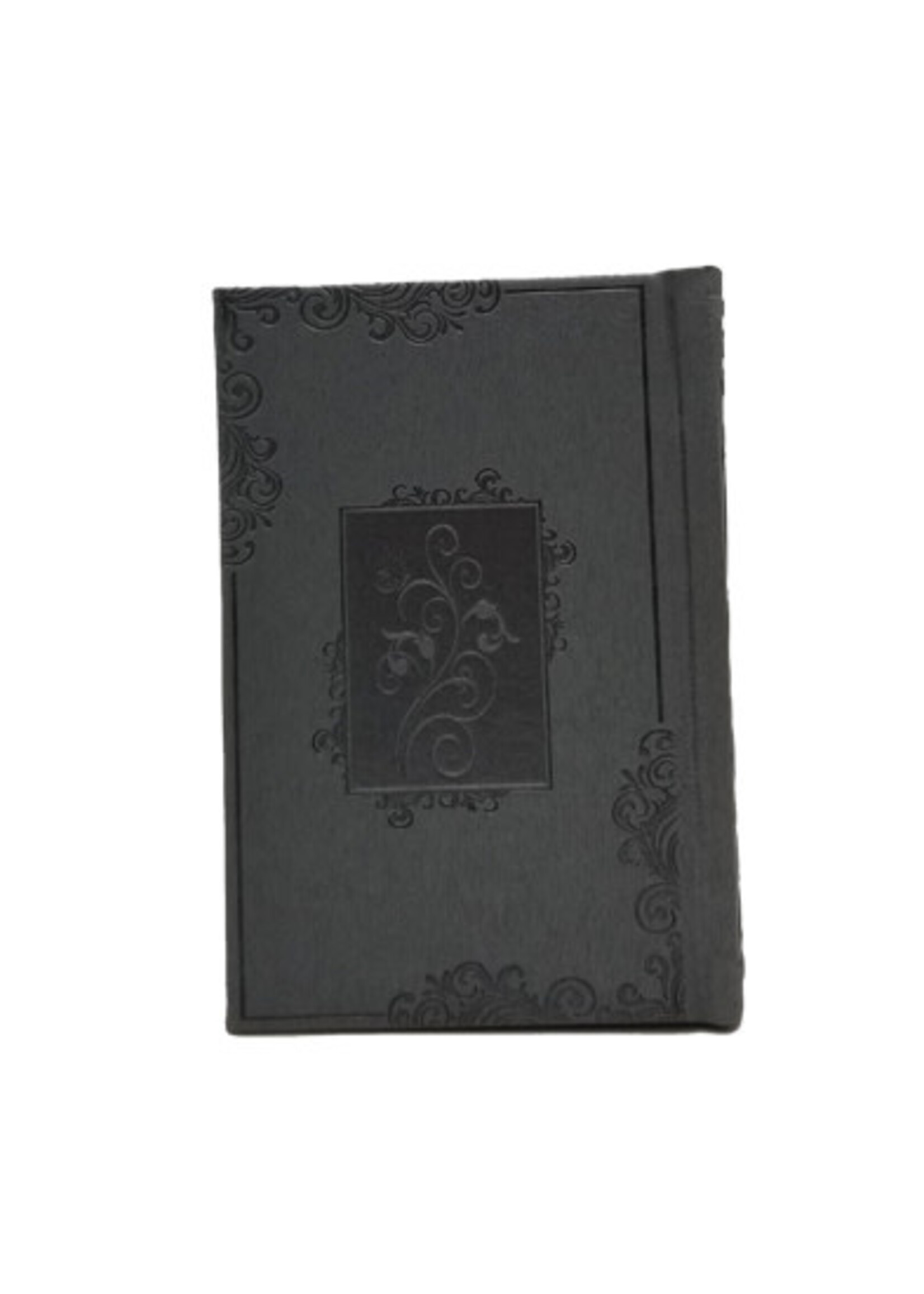 Complete Siddur - Small Ashkenaz Grey Blossoms in Window Frame PU Complete Hebrew Siddur
