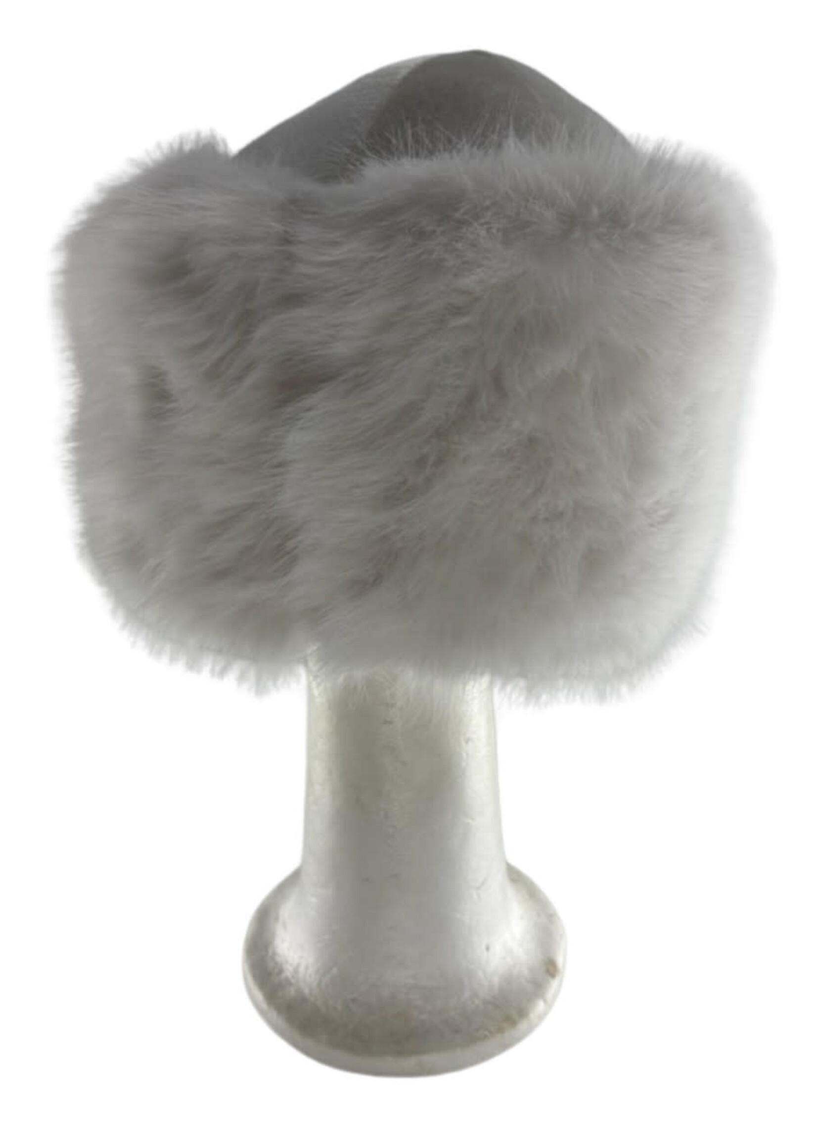 WHITE EXTRA FLUFFY PURIM SHTREIMEL LARGE