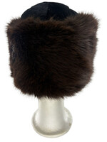 BROWN EXTRA FLUFFY PURIM SHTREIMEL LARGE