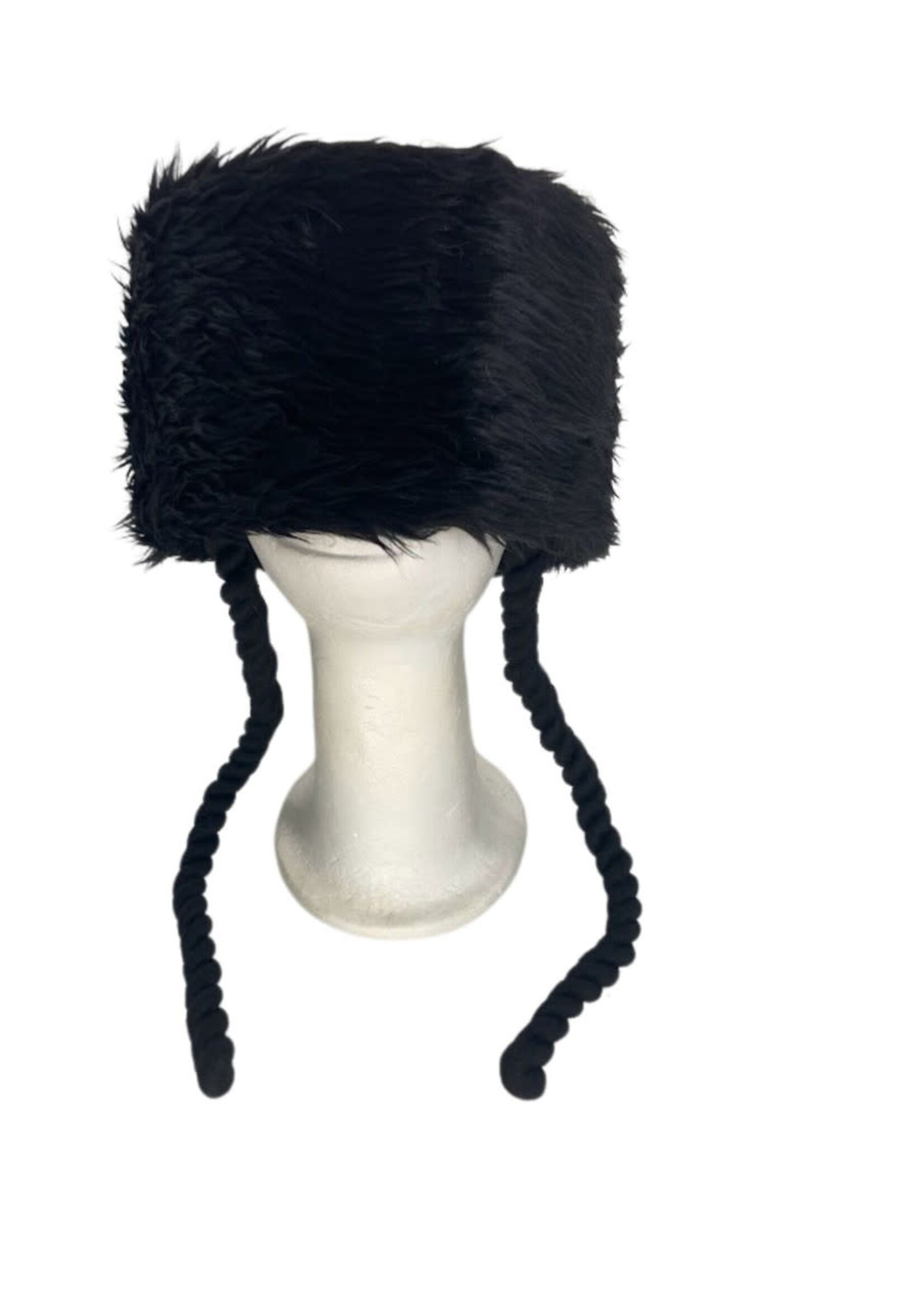 BLACK SHTREIMEL WITH PAYOS