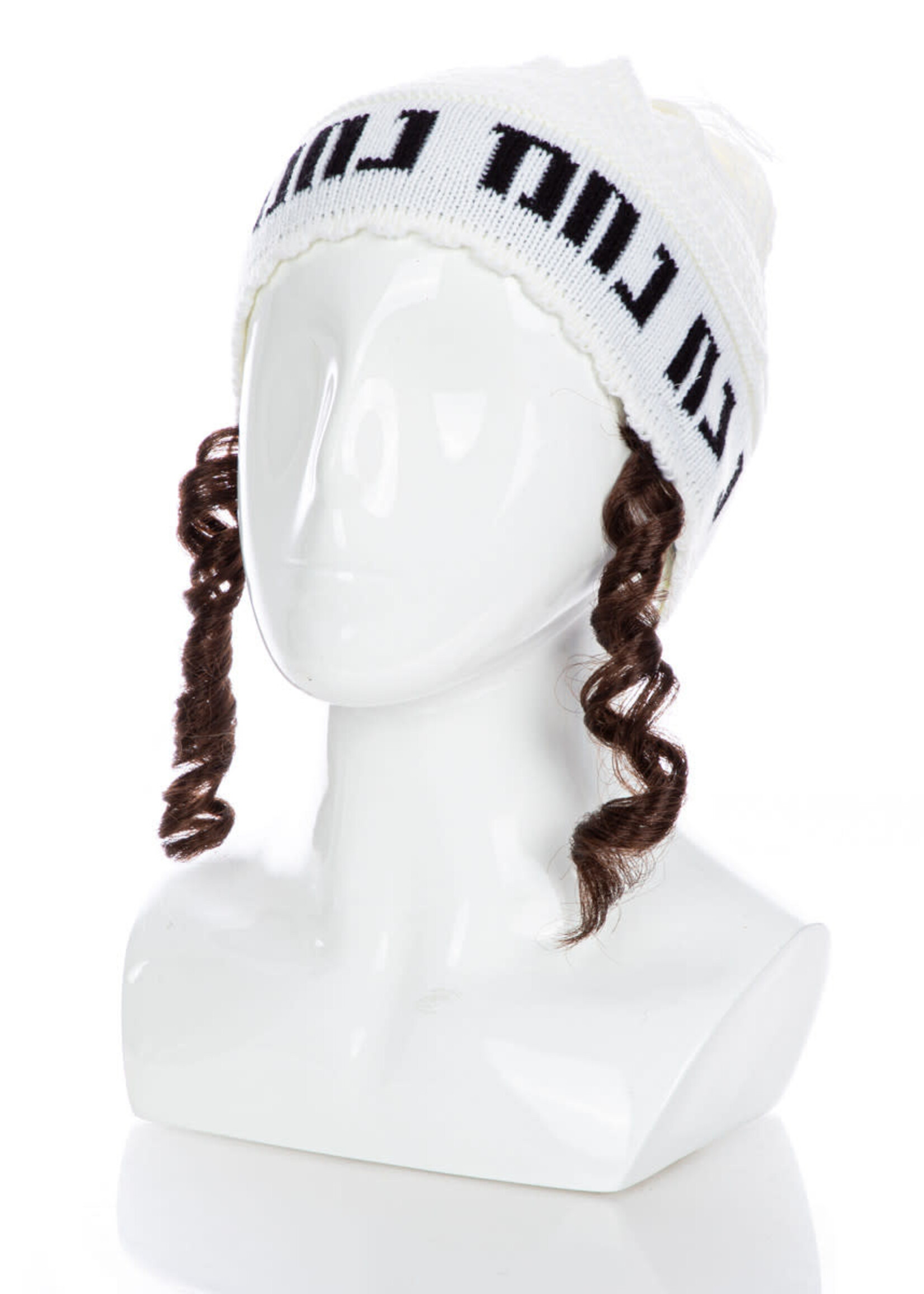 NA NACH KIPPAH WITH PAYOS LG 3 COLORS ASST. White Not Available