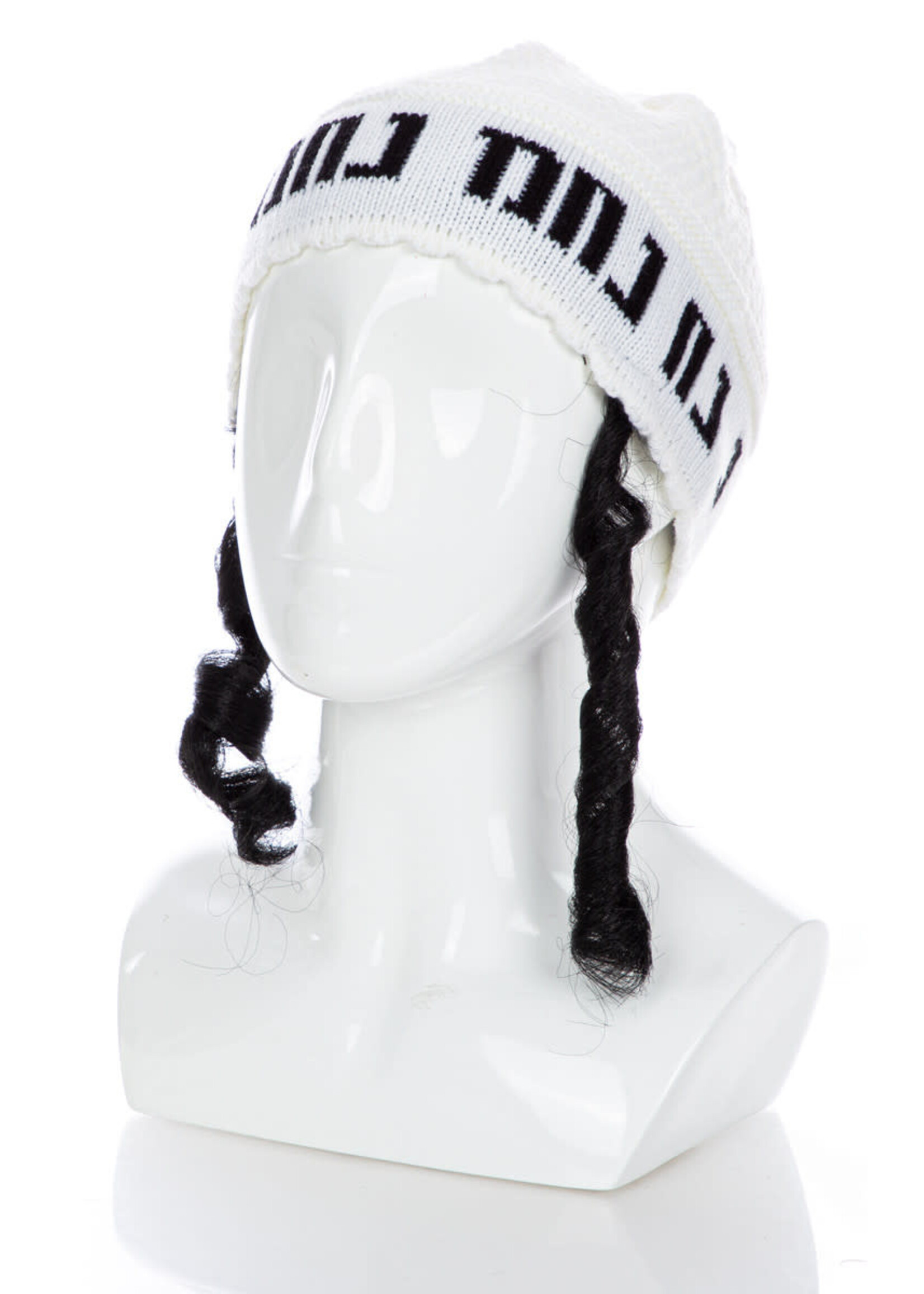 NA NACH KIPPAH WITH PAYOS LG 3 COLORS ASST. White Not Available