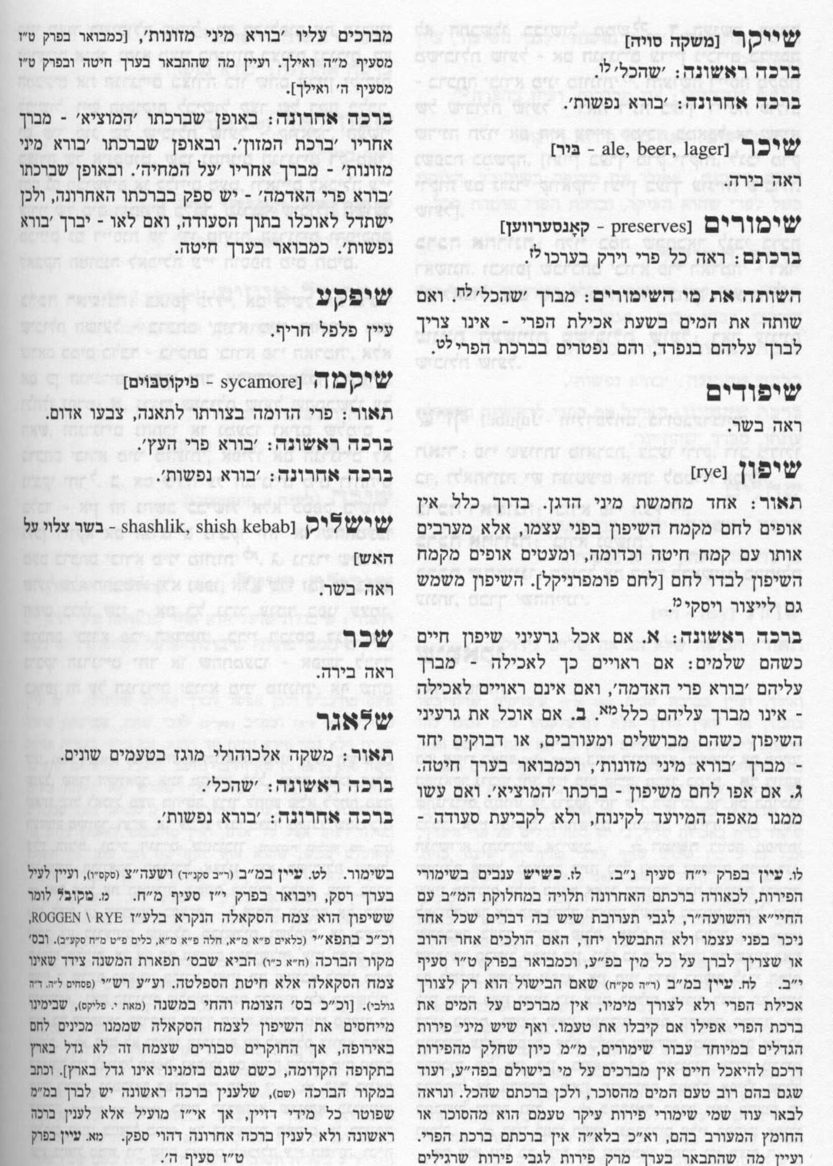 Shaarei HaBracha / שערי הברכה - הלכות סעודה וברכות הנהנין